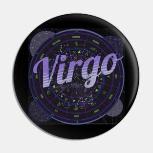 Virgo Zodiac Astrology Pin