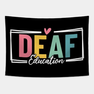 Deaf Education DHH Teacher Appreciation Funny Hearing Loss Tapestry