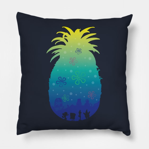 Pineapple Sea Pillow by Daletheskater