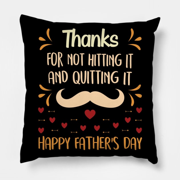 Happy Father's Day Pillow by Tesszero