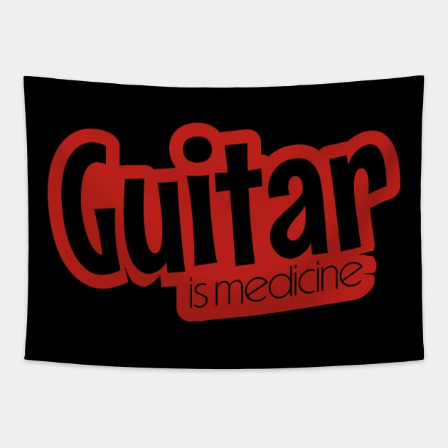 Guitar is medicine Tapestry by Degiab