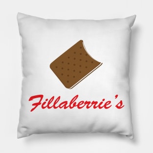 Fillaberrie's Ice Cream Sandwich Logo Pillow