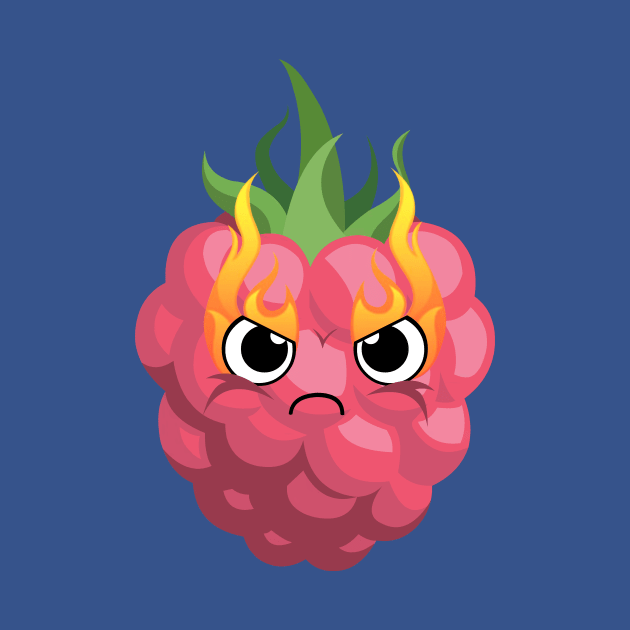 The angry strawberry by Stenev