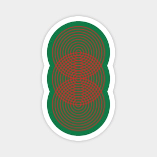 Hypnotic Red Circle Magnet