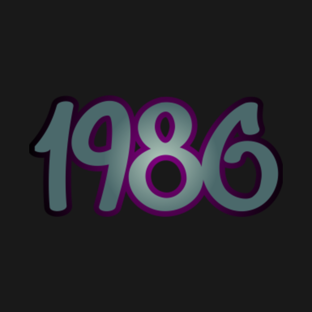 1986 Years TShirt TeePublic