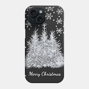 Christmas Winter - Black Phone Case