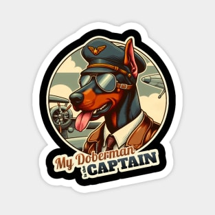 Pilot Doberman Magnet