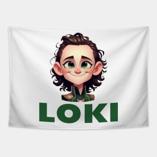 Cute Loki Fanart Tapestry