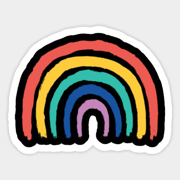 Rainbow Colors Art Aesthetics Sticker Teepublic Au