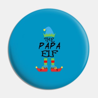 The Papa Elf Matching Family Group Christmas Party SANTA Pin