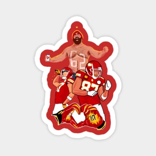 Kelce brother: Travis KELCE x Jason kelce Magnet