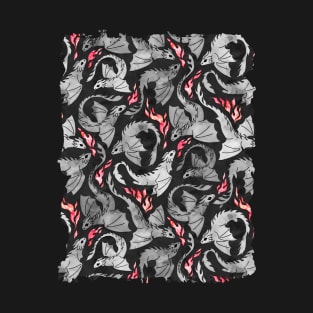 Dragon fire dark grey T-Shirt