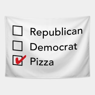 Republican Democrat Pizza Tapestry