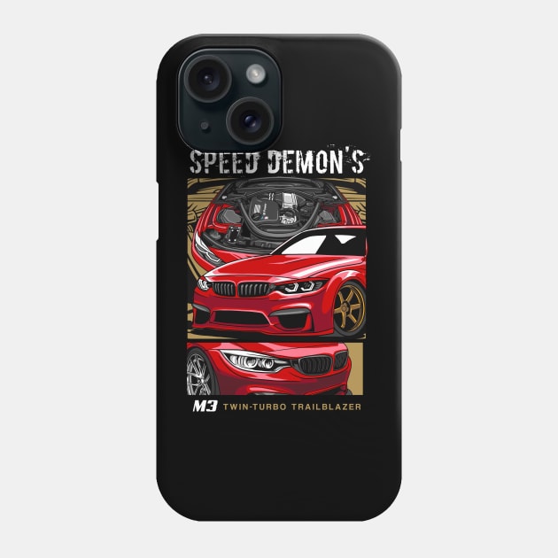 Speed Demon's M3 F80 Phone Case by Harrisaputra