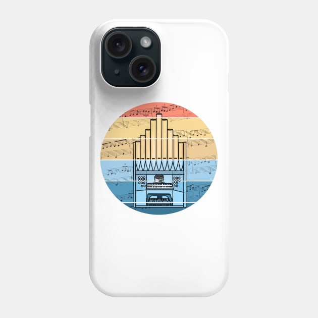 Church Organ Music Notation Organist Musician Phone Case by doodlerob