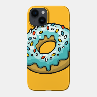 Doughnut Phone Case - Blue doughnut by JodyTerblanche
