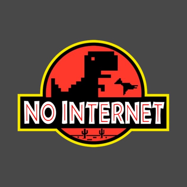 No Internet Pixel Art Dinosaur by chaiotic15