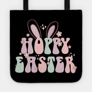 Hoppy Easter cool groovy easter design Tote