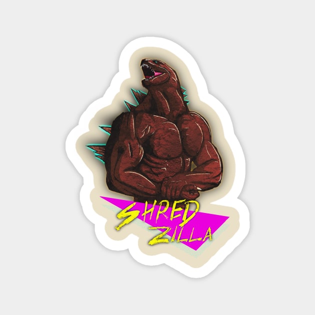 Shredzilla *vibrant edition* Magnet by GaelGainz