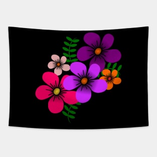 blooming flowers, nature, bouquet of flowers, blooms Tapestry