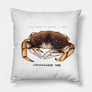 Crungeness Dab/Dungeness Crab Pillow