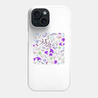 Purple spring colorful garden Phone Case