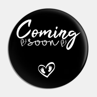 Coming Soon Announcement Pregnancy Pin
