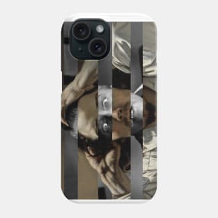 The Desperate Man by Gustave Courbet and James Stewart in the movie Vertigo Phone Case