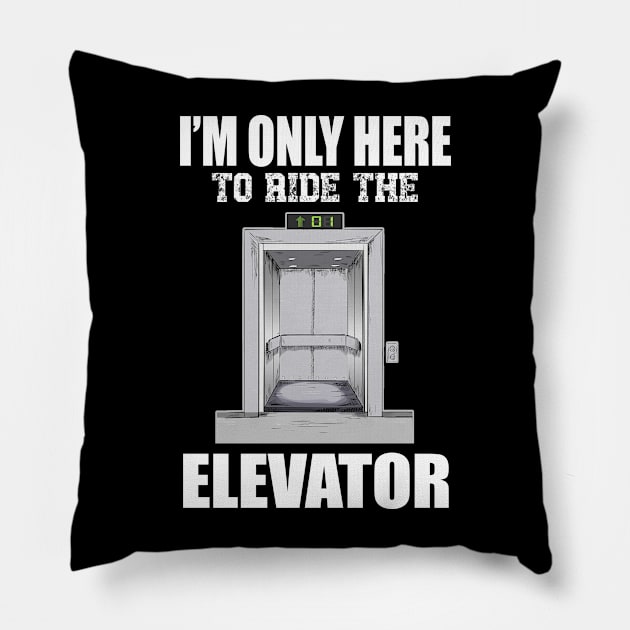 Elevator Mechanic Pillow by BOOBYART