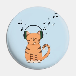 Musical Cat Pin