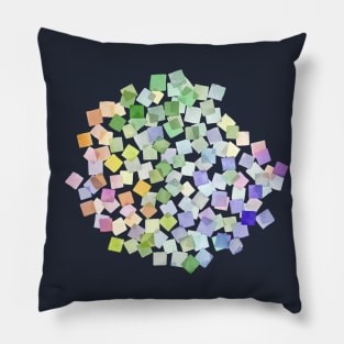 Confetti Plaids Party Rainbow Cottagecore Pillow