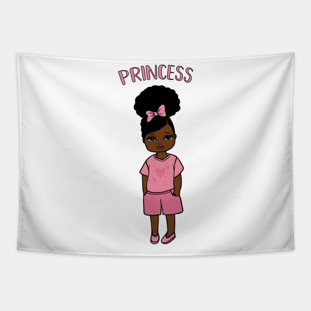 Black Girl Magic, Princess, Afro Girl Tapestry by dukito