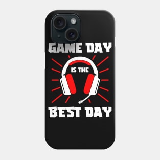 Game day is the best day. Funny Gamer Gift Idea Phone Case