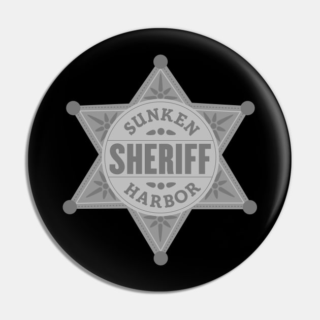 Sunken Harbor Sheriff Badge Pin by Fireside Mystery Theatre