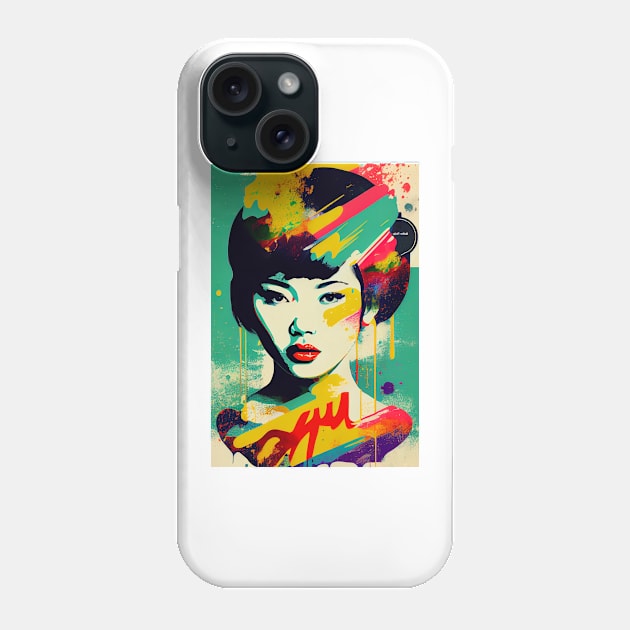 Vintage woman in pop-art style Phone Case by loucaski