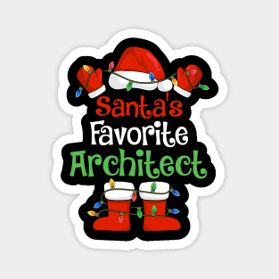 Santa's Favorite Architect Funny Christmas Pajamas Magnet