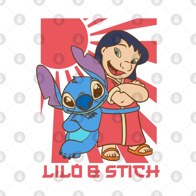 Lilo & Stich Retro Japanese by thelazyshibaai