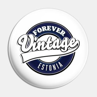 forever vintage Estonia logo Pin