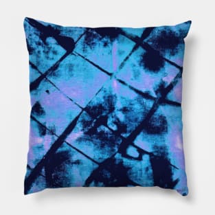 bleach art resist tie dye pattern Pillow