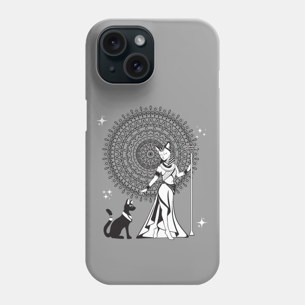 Egyptian Goddess Bastet Phone Case by Hypnotic Highs