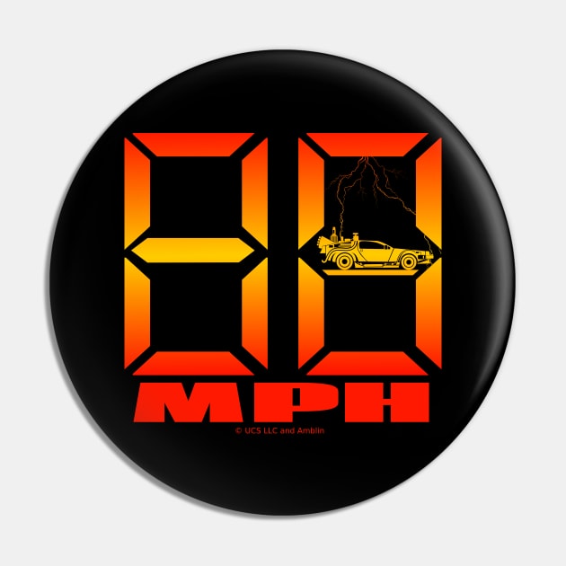 88 Mph Back to the Future Pin by LICENSEDLEGIT