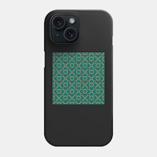 Mosaic Tile Emerald and Copper Phone Case