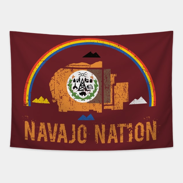 Navajo Nation Flag Tapestry by Shawn 