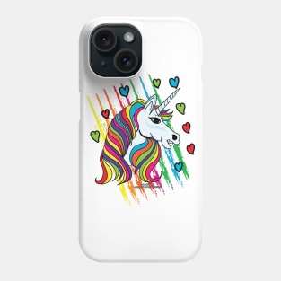 Rainbow Unicorn Magical Fantasy Creature Novelty Gift Phone Case