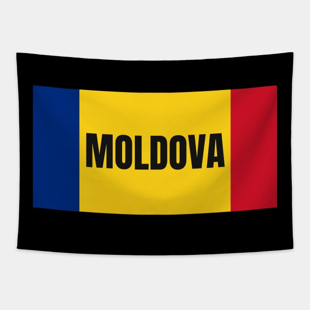 Moldovan Flag Colors Tapestry by aybe7elf