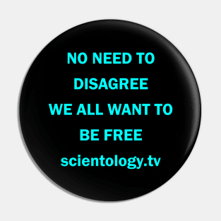 Be Free Scientology.tv Pin