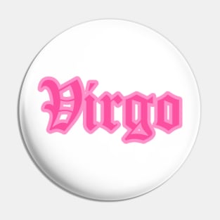 Virgo Zodiac Pink Astrology Aesthetic Pin