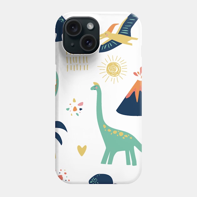 Dinosaur  patterns 2 Phone Case by busines_night