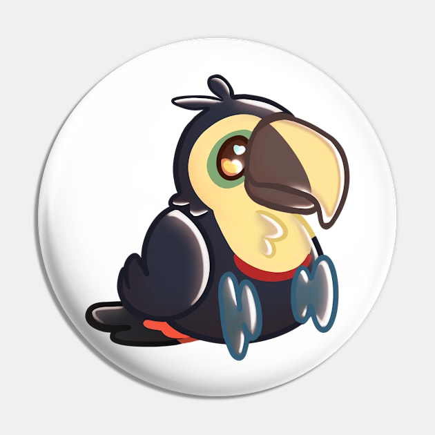 Choco Toucan Pin by OrangeRamphasto