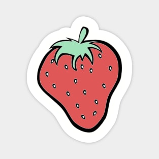 Pop Art Strawberry Magnet